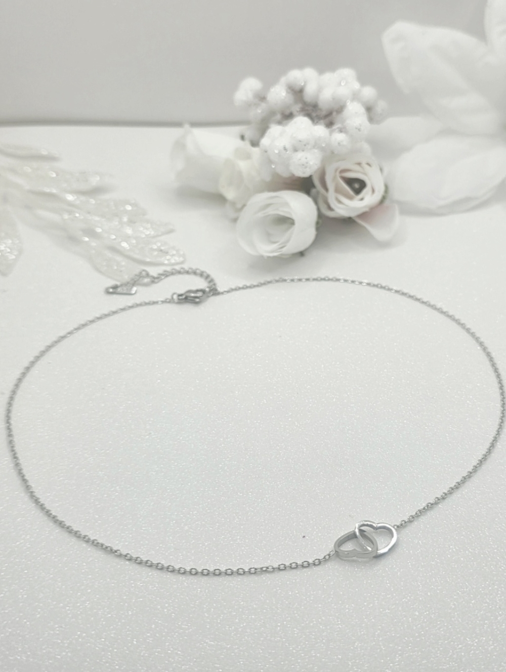 Stainless Steel Double Heart Necklace